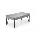 ELIOT modern dohányzóasztal – beton / fekete - 110cm