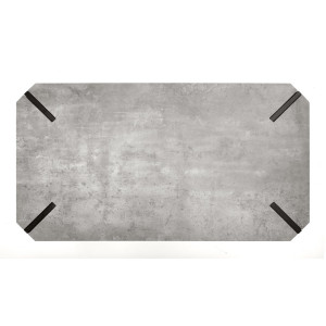 ELIOT modern dohányzóasztal – beton / fekete - 110cm