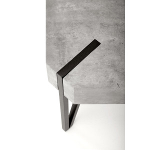ELIOT modern dohányzóasztal – beton / fekete - 110cm