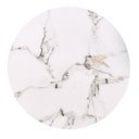 FOSTER modern 2 részes dohányzóasztal szett – fehér márvány / fekete - 63/48cm