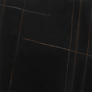 FINLEY modern dohányzóasztal – fekete márvány / arany - 80cm