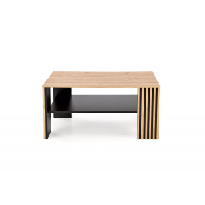 FREMONT modern dohányzóasztal –  tölgy / fekete - 110cm