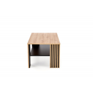 FREMONT modern dohányzóasztal –  tölgy / fekete - 110cm