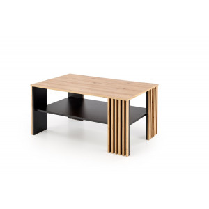 FREMONT modern dohányzóasztal –  tölgy / fekete - 110cm