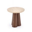 FERRON modern lerakóasztal – travertin / dió - 50cm