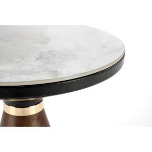 GRAFTON modern lerakóasztal – márvány / dió - 50cm