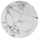 GALLOWAY modern 3 részes dohányzóasztal szett – fehér márvány / arany - 80/60/45cm