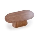 GRANVILLE modern ovális dohányzóasztal – dió -120cm