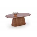 GRANVILLE modern ovális dohányzóasztal – dió -120cm