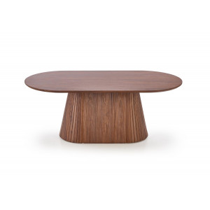 GRANVILLE modern ovális dohányzóasztal – dió -120cm