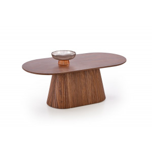 GRANVILLE modern ovális dohányzóasztal – dió -120cm