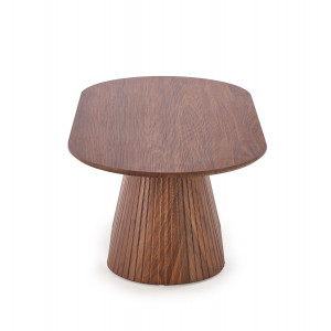 GRANVILLE modern ovális dohányzóasztal – dió -120cm