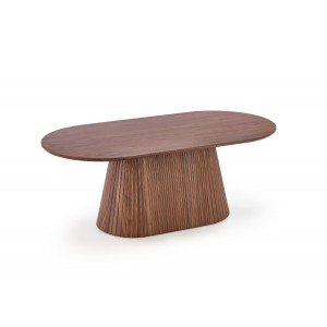 GRANVILLE modern ovális dohányzóasztal – dió -120cm
