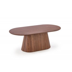 GRANVILLE modern ovális dohányzóasztal – dió -120cm HALMAR