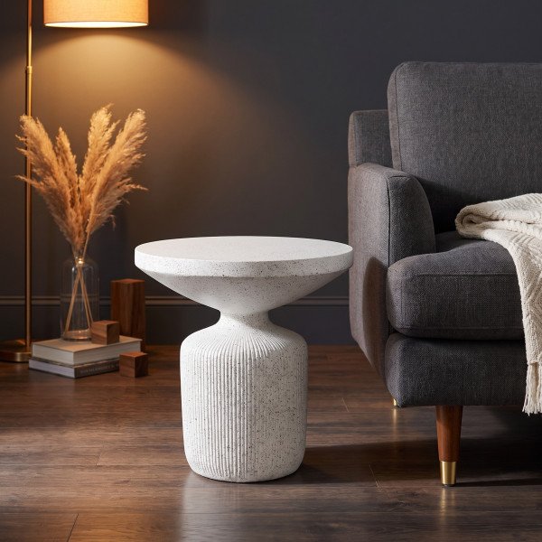 GLENMORE modern lerakóasztal – fehér - 54cm