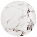 GOLDWIN modern dohányzóasztal – fehér márvány / fekete - 80cm