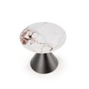 GOLDWIN modern lerakóasztal – fehér márvány / fekete - 60cm