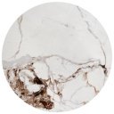 GOLDWIN modern lerakóasztal – fehér márvány / fekete - 60cm