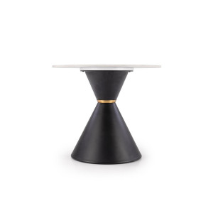 GOLDWIN modern lerakóasztal – fehér márvány / fekete - 60cm