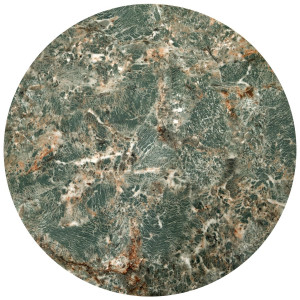 IVERTON modern 2 részes dohányzóasztal szett – zöld márvány / fekete - 62/47cm