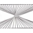 INSIGNIA modern dohányzóasztal üveg/króm - 120cm