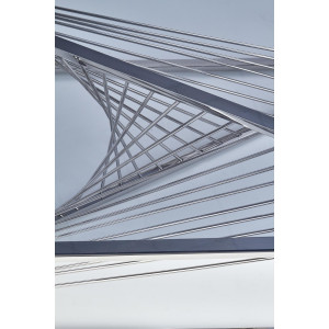 INSIGNIA modern dohányzóasztal üveg/króm - 120cm