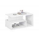IVORY modern dohányzóasztal – fehér - 90cm