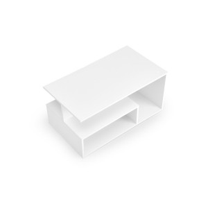 IVORY modern dohányzóasztal – fehér - 90cm