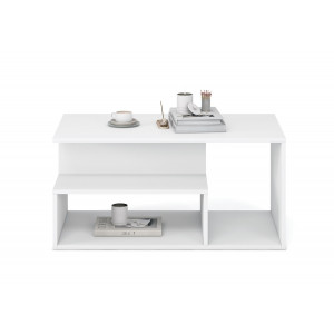IVORY modern dohányzóasztal – fehér - 90cm