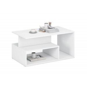 IVORY modern dohányzóasztal – fehér - 90cm