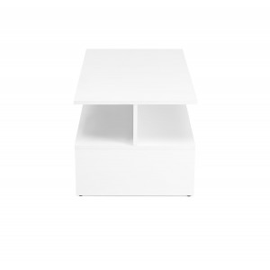 IVORY modern dohányzóasztal – fehér - 90cm