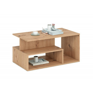 IVORY modern dohányzóasztal –  tölgy - 90cm