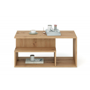 IVORY modern dohányzóasztal –  tölgy - 90cm