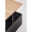 IVORY modern dohányzóasztal –  tölgy / fekete - 90cm