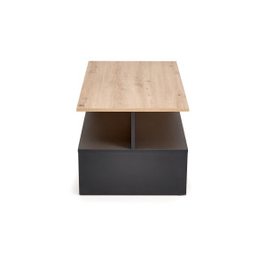 IVORY modern dohányzóasztal –  tölgy / fekete - 90cm