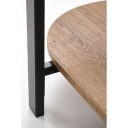 KINGSLEY modern dohányzóasztal – natúr / fekete - 110cm