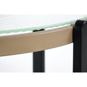 KINGSLEY modern lerakóasztal – natúr / fekete - 53cm