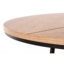 KENDALL modern dohányzóasztal – natúr tölgy / fekete - 80cm