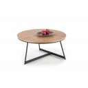 KENDALL modern dohányzóasztal – natúr tölgy / fekete - 80cm