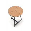 KENDALL modern lerakóasztal – natúr tölgy / fekete -45cm