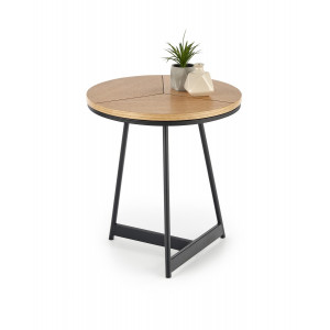 KENDALL modern lerakóasztal – natúr tölgy / fekete -45cm