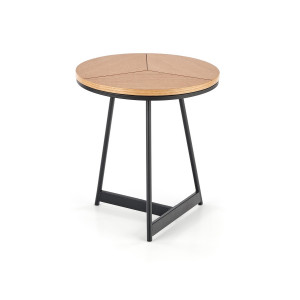 KENDALL modern lerakóasztal – natúr tölgy / fekete -45cm