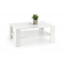 KNOX modern dohányzóasztal – fehér - 110cm