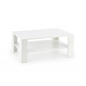 KNOX modern dohányzóasztal – fehér - 110cm HALMAR