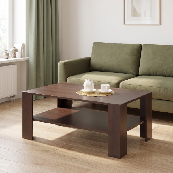 KNOX modern dohányzóasztal –  dió -110cm