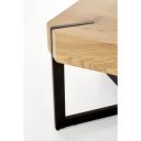 LAYTON modern dohányzóasztal – arany tölgy / fekete - 110cm