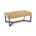 LAYTON modern dohányzóasztal – arany tölgy / fekete - 110cm