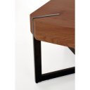 LAYTON modern dohányzóasztal – dió / fekete -110cm