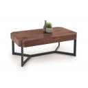 LAYTON modern dohányzóasztal – dió / fekete -110cm