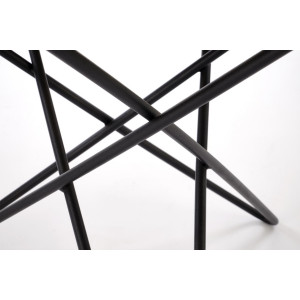 LENNIX modern lerakóasztal – márvány/ fekete -60cm